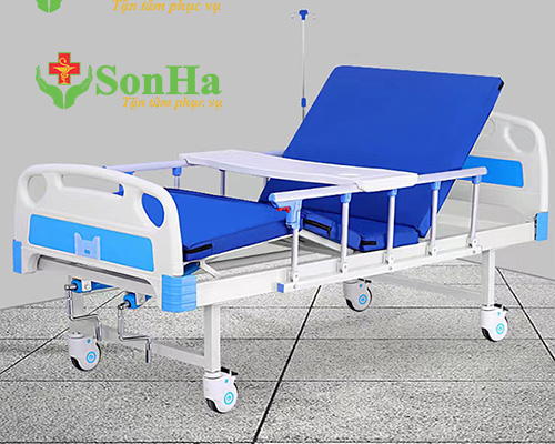 Giường y tế cho người già  2 tay quay